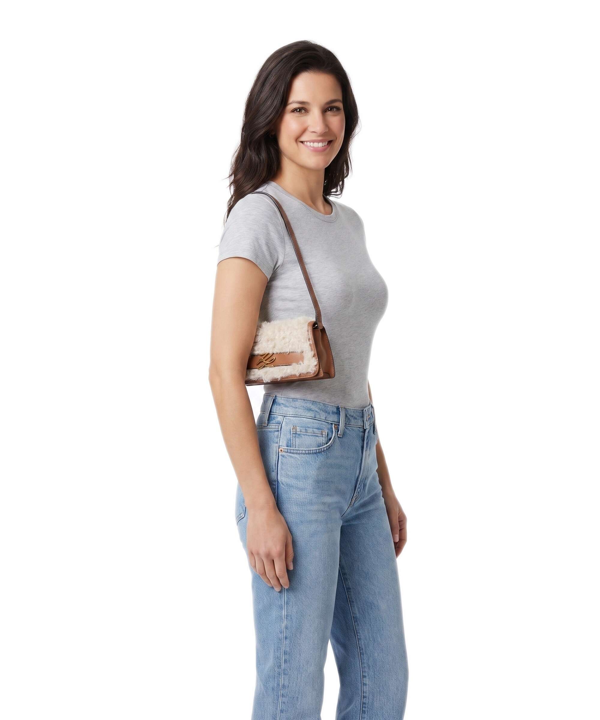 Karl Lagerfeld K/Autograph Mini Shoulder bag natural tan