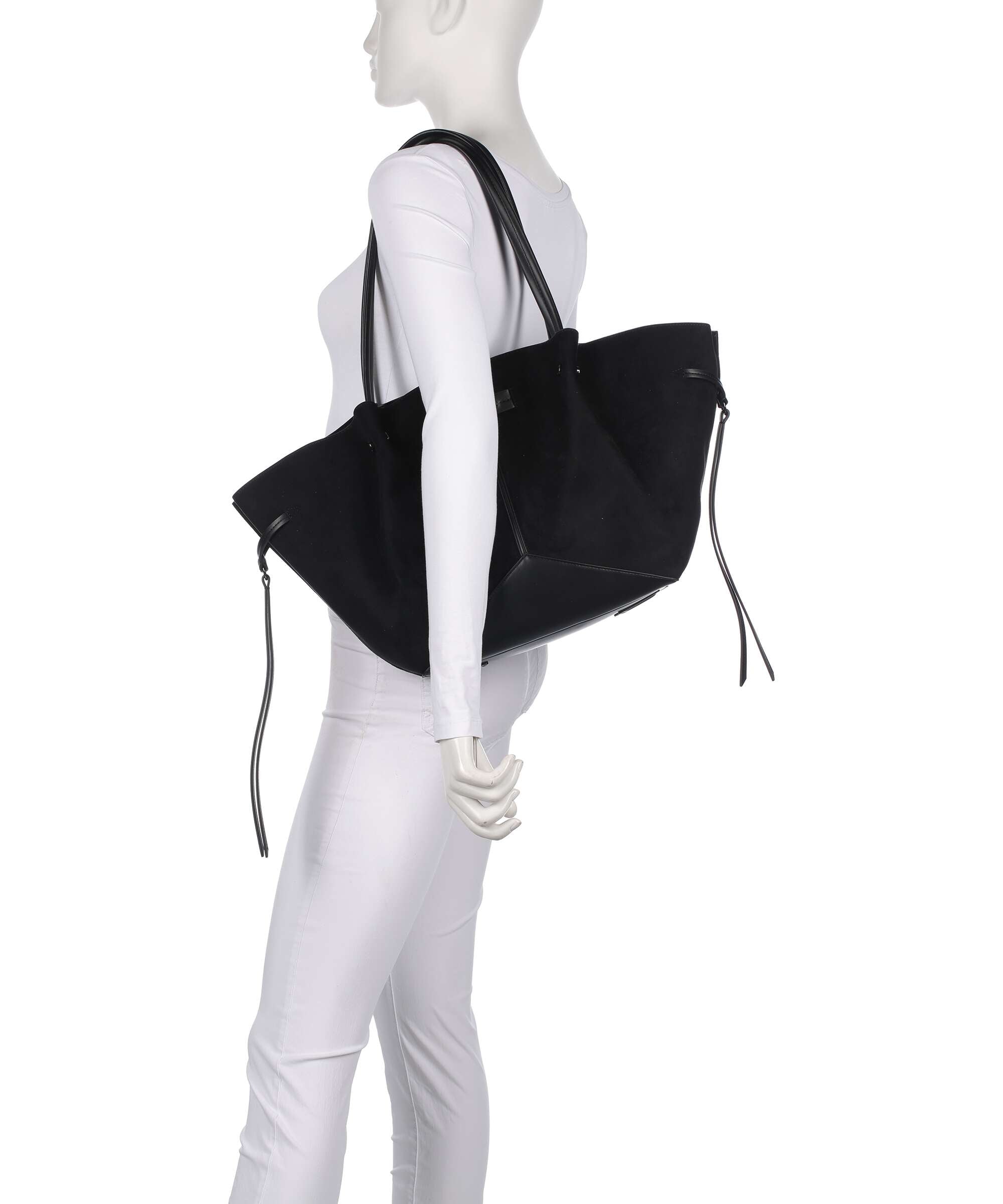 Karl Lagerfeld K/Pierced Medium Tote bag black gunmetal