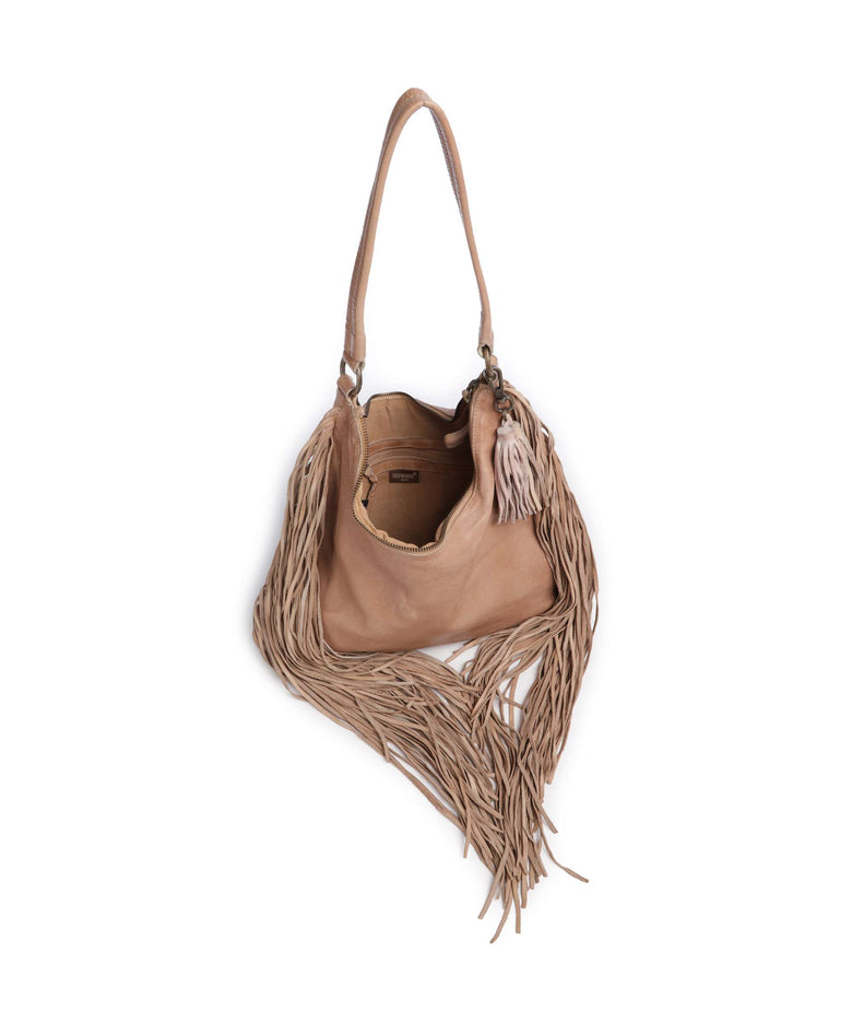 Taschendieb Wien Löwengasse 5x Hobo bag wuestensand